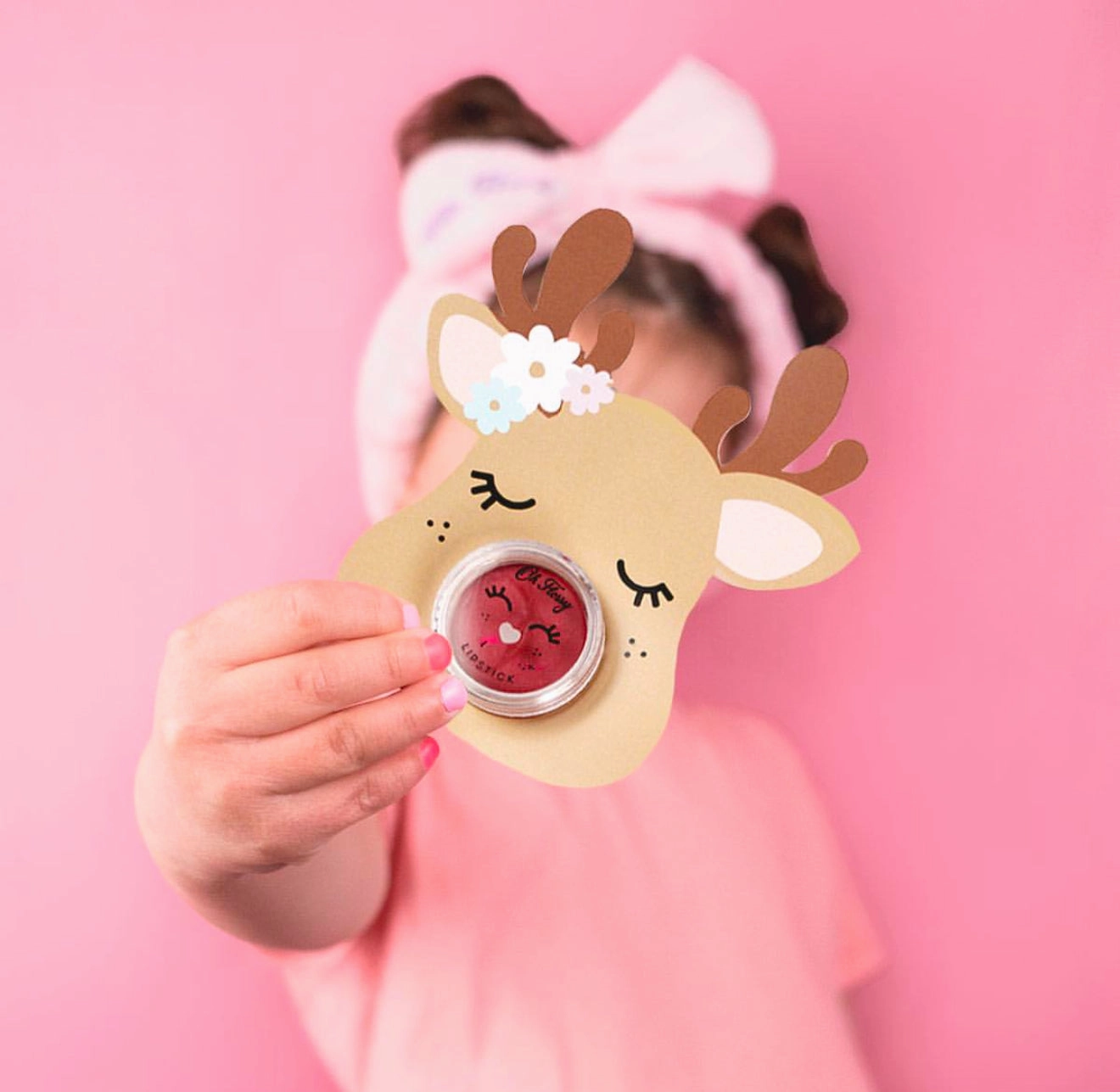 Oh Flossy Lipstick Stocking Stuffer - reindeer