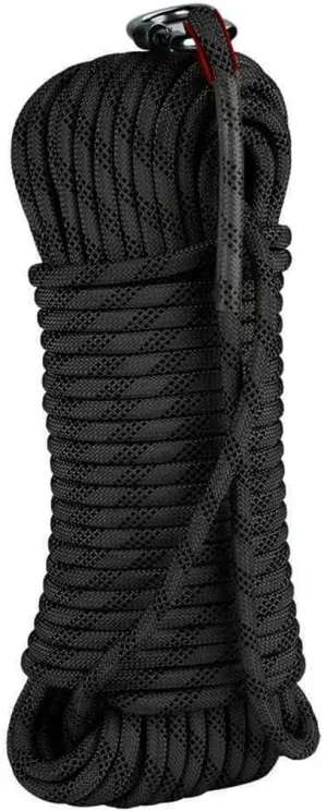 Outdoor Safety Rope Static Climbing Rope 12mm Safety Rope 10~200m for Rock Climbing, Rappelling, Mountaineering, Hauling (Color : Black, Size : 12mm x 150m)