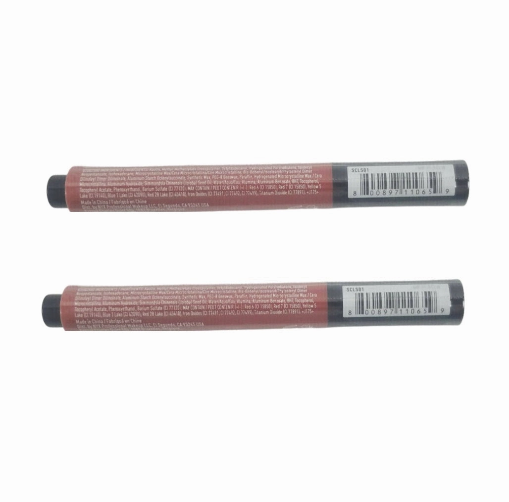 Pack of 2 NYX Super Cliquey Matte Lipstick, On The DL / Secret SCLS01
