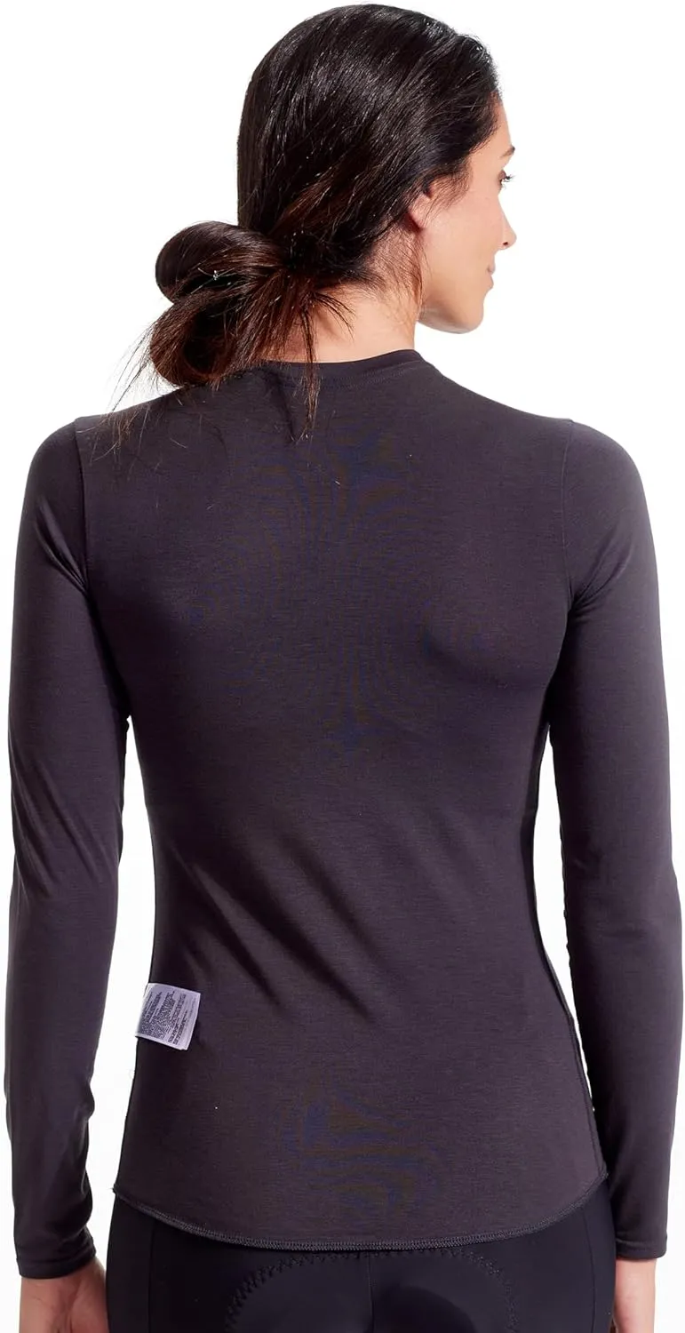 PEARL IZUMI Women's Transfer Wool Long Sleeve Baselayer, Moisture-Wicking Cycling Long Sleeve Shirt, High Stretch Material