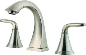 Pfister Pasadena Bathroom Sink Faucet, 8-Inch Widespread, 2-Handle, 3-Hole, Brushed Nickel Finish, LF049PDKK