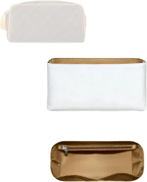 Purse Organizer Insert, Slim Inner Liner Bag Organizer Insert Fit for LV Dopp Kit Dupont Paper Inside Storage Bag In Bag Organizer Insert (Style-02)