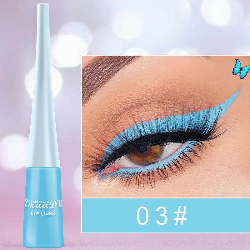 Quick-Drying Color Matte Glitter Eyeliner