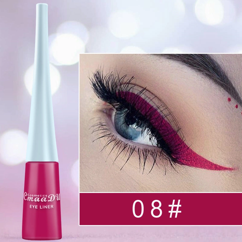 Quick-Drying Color Matte Glitter Eyeliner