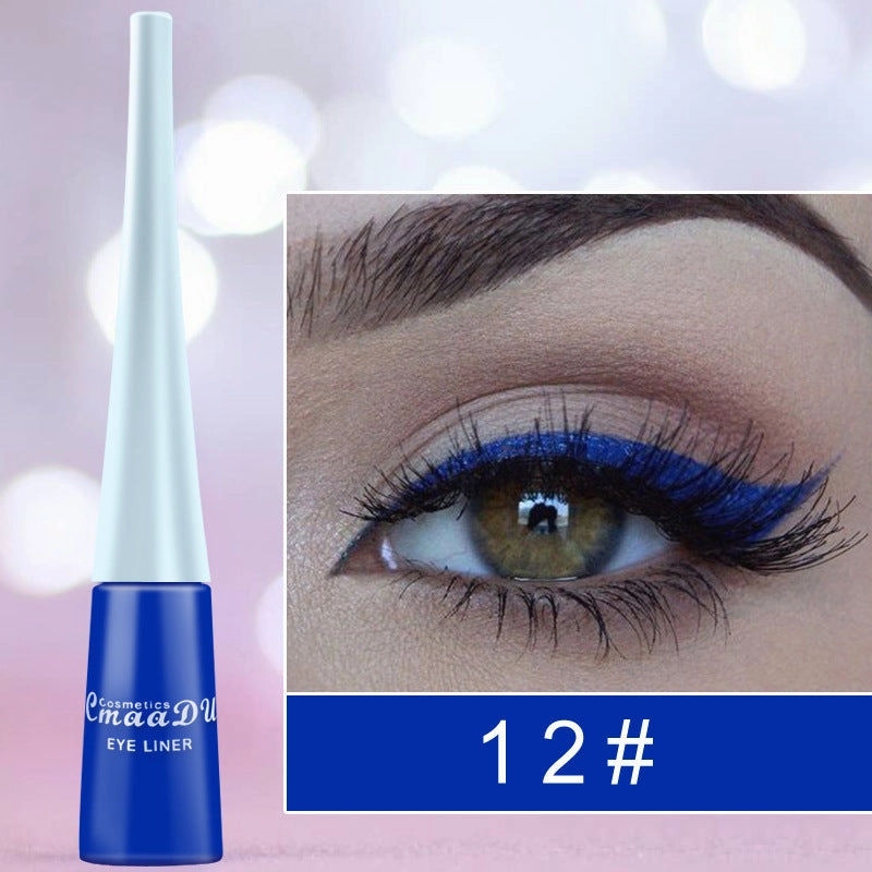 Quick-Drying Color Matte Glitter Eyeliner