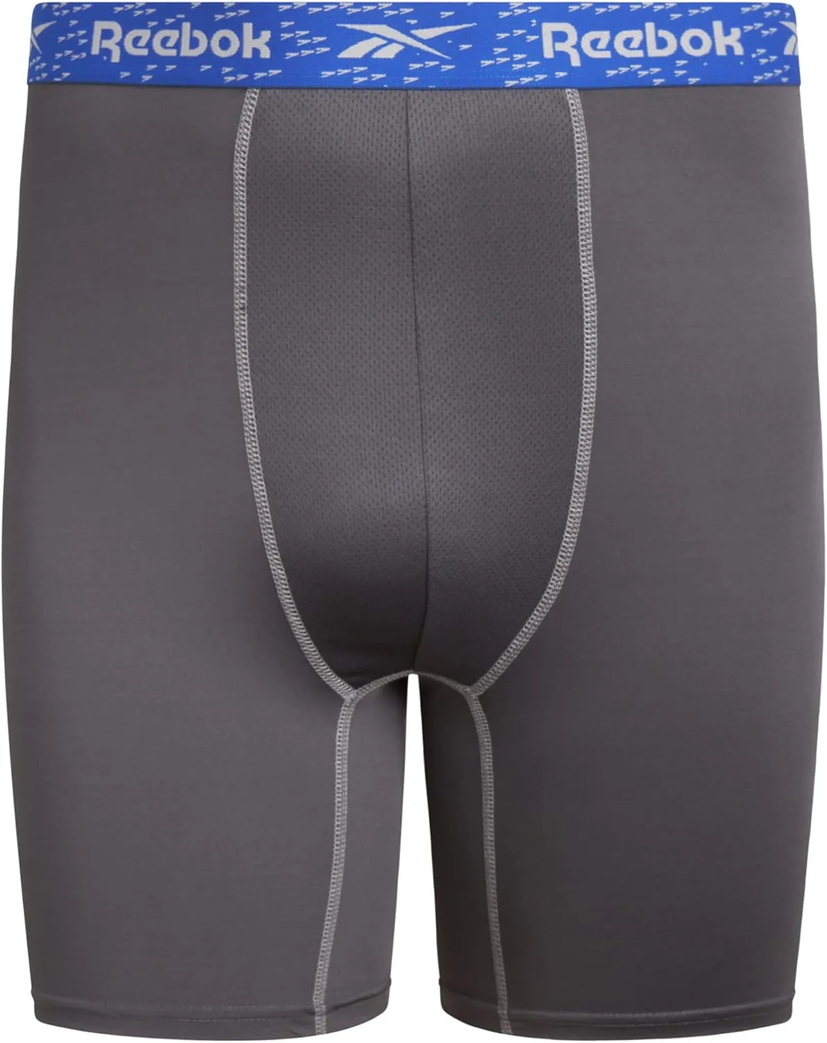 Reebok Men's Boxer Briefs - 6 Pack Long Leg Breathable Performance Big and Tall Underwear Pack Boxers for Men (Sizes: 2X-4XL)