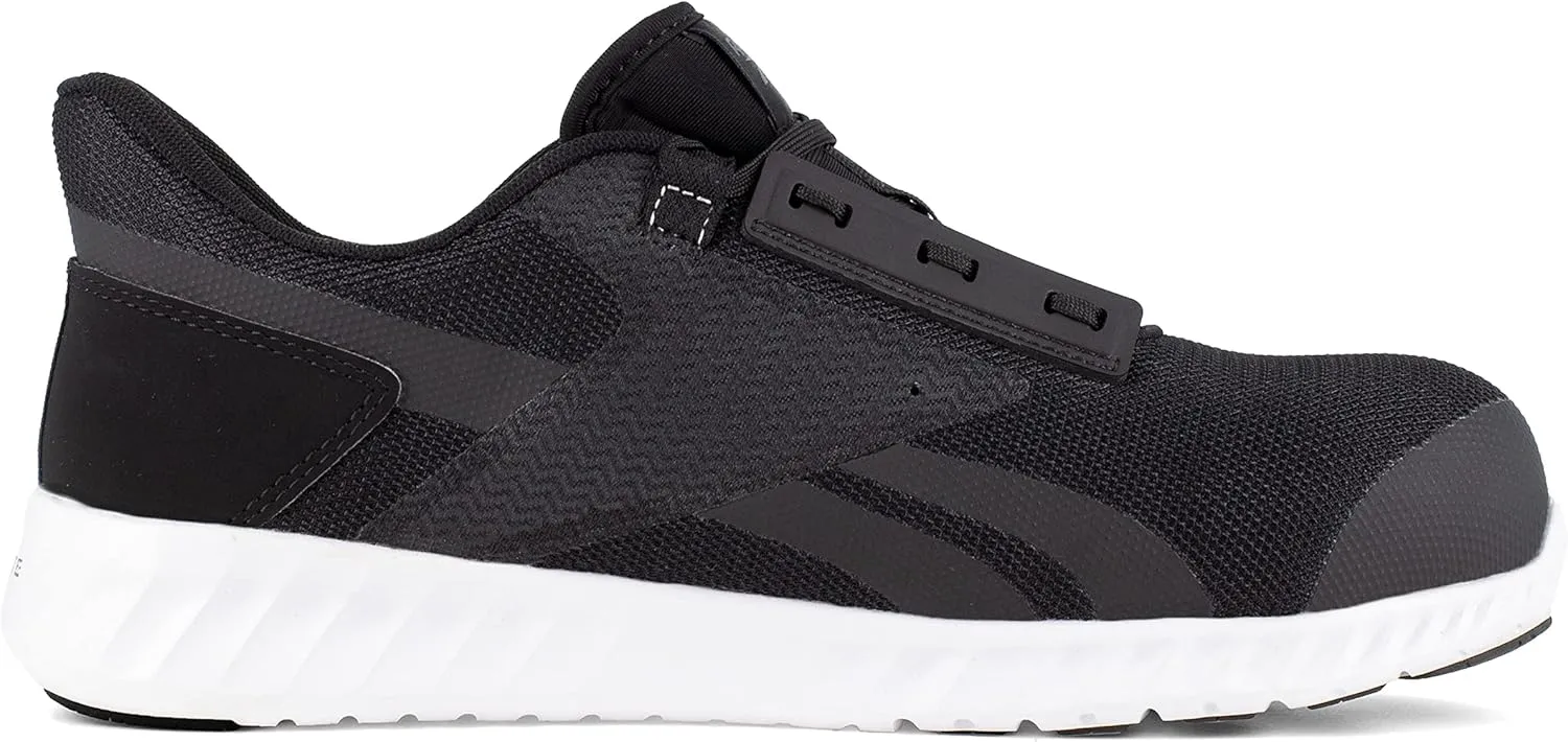 Reebok Men's Rb4023 Sublite Legend Athletic Work Composite Toe Shoe Black and White Industrial & Construction