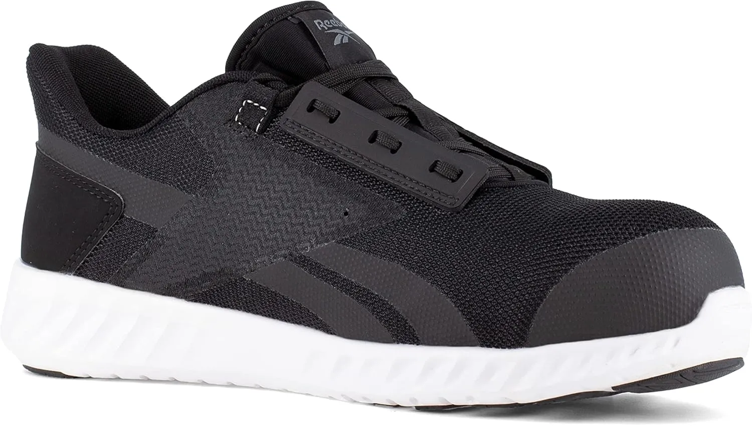 Reebok Men's Rb4023 Sublite Legend Athletic Work Composite Toe Shoe Black and White Industrial & Construction