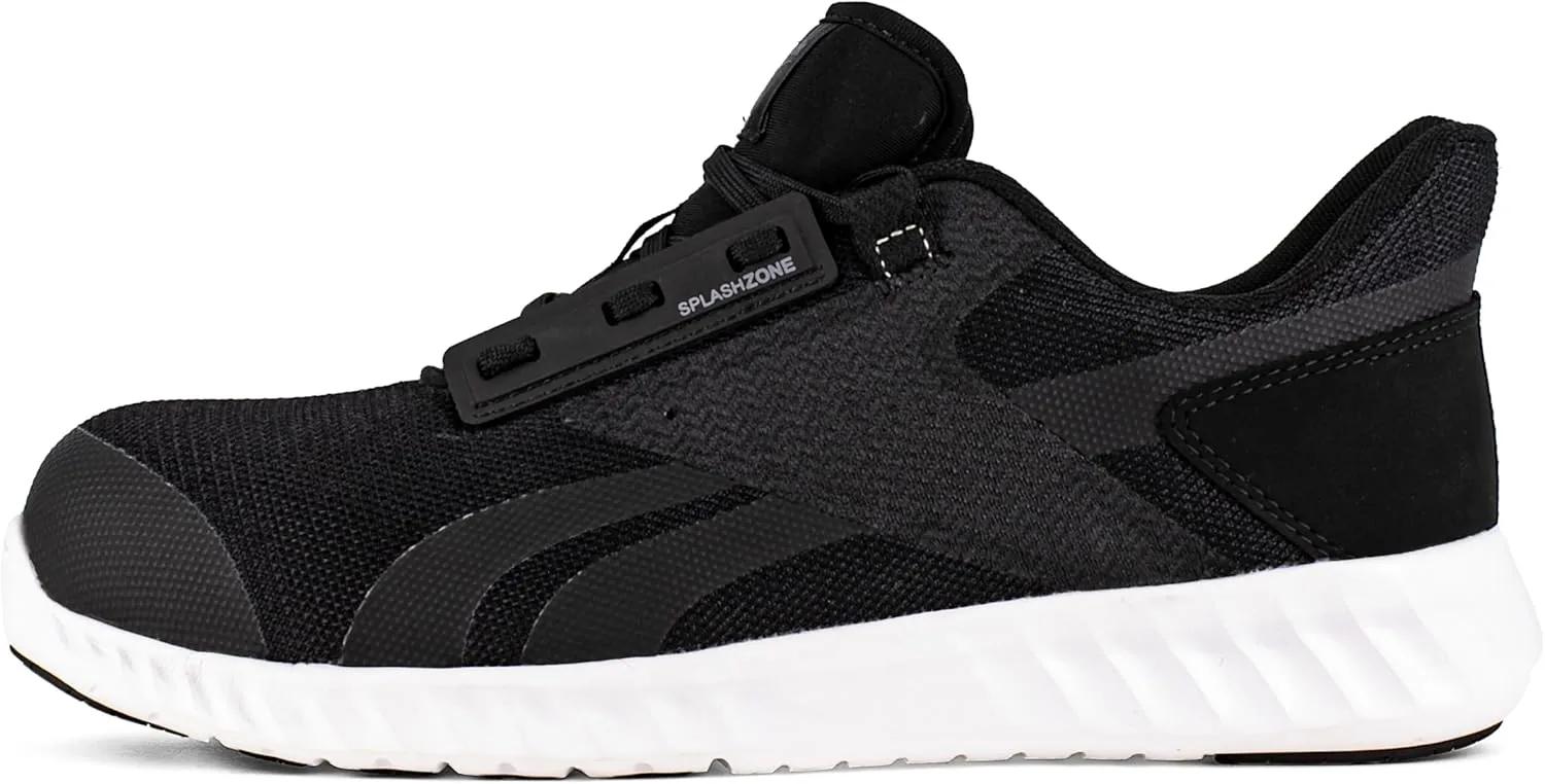 Reebok Men's Rb4023 Sublite Legend Athletic Work Composite Toe Shoe Black and White Industrial & Construction