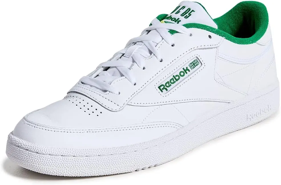 Reebok Unisex Club C 85 Sneaker, FTWR White/Glen Green/Soacye, 12 US Men