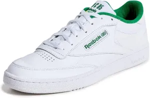 Reebok Unisex Club C 85 Sneaker, FTWR White/Glen Green/Soacye, 12 US Men
