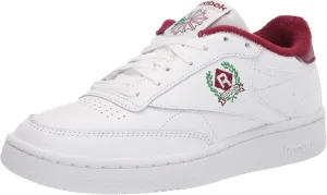 Reebok Women's Club C 85 Vintage, FTWR White/FTWR White/Classic Burgundy, 10.5 M