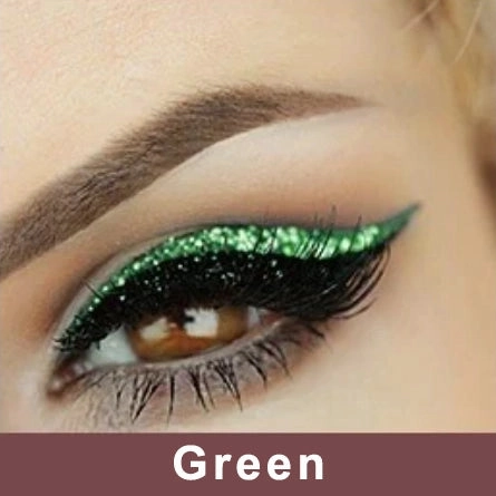 Reusable Eyeliner and Eyelash Stickers with Glitter