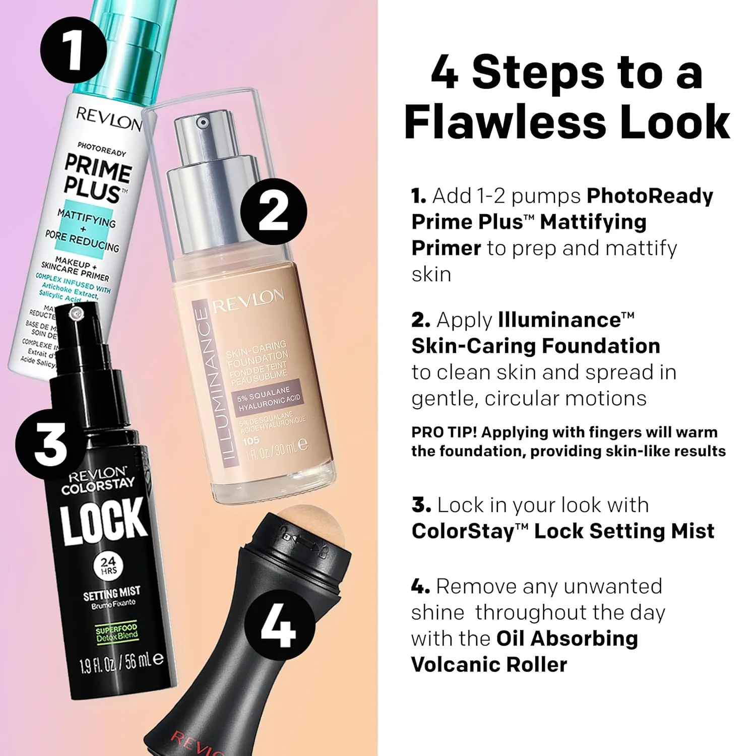 Revlon Illuminance Skin-Caring Liquid Foundation, Hyaluronic Acid, Hydrating and Nourishing Formula with Medium Coverage, 201 Creamy Natural, 1 fl oz