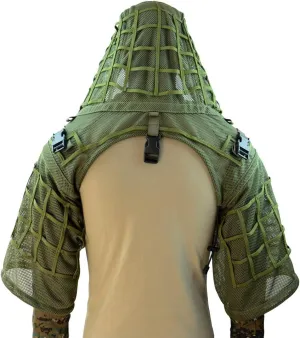 ROCOTACTICAL Sniper Ghillie Suit Foundation, Ripstop, Ghillie Viper Hood, Camouflage Sniper Coat