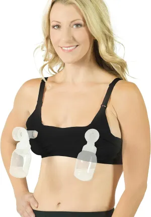Seamless Pump&Nurse Hands-Free Pumping and Nursing Bra, Small to Plus Size