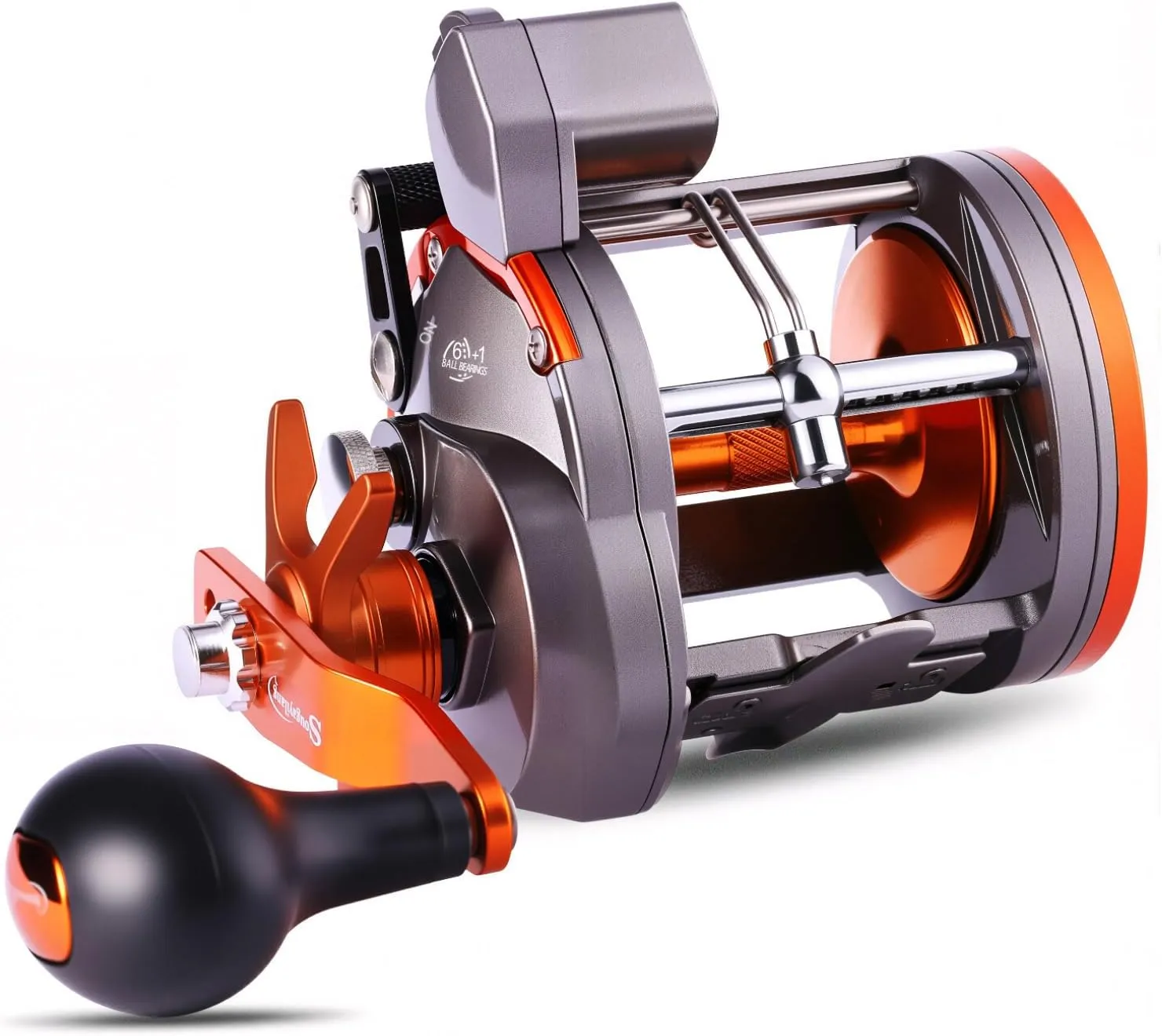 Sougayilang Line Counter Trolling Reel Conventional Level Wind Fishing Reel
