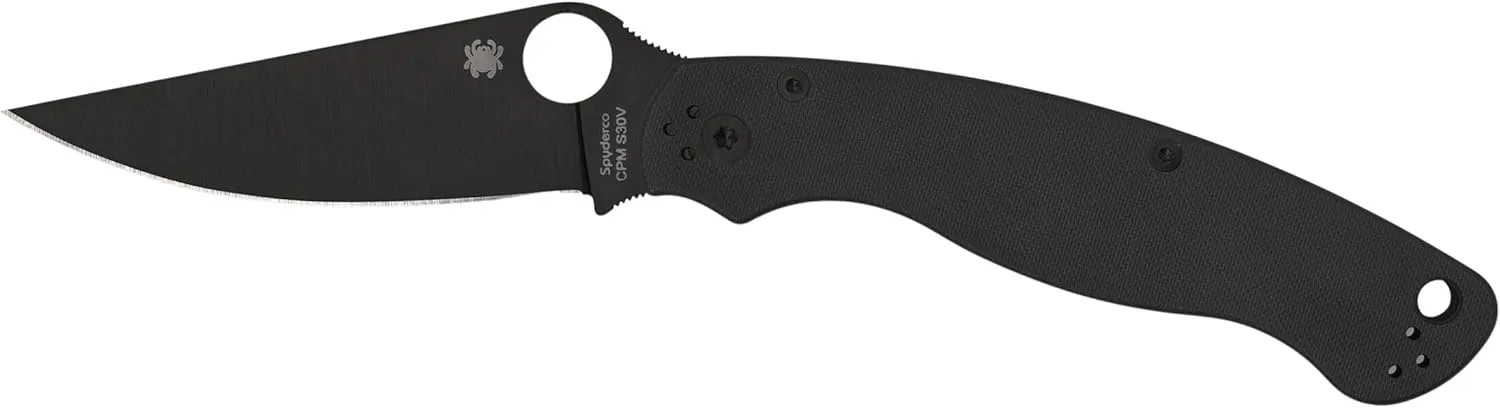 Spyderco Knives Military 2 C36GPBK2 Black S30V Stainless and G-10 Pocket Knife