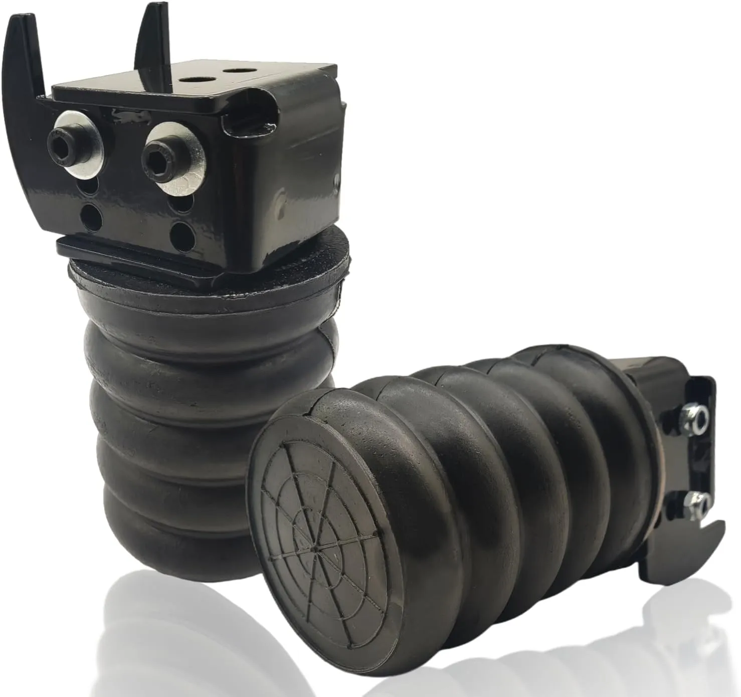 SSR-146-47 Rear Suspension Enhancement System Black | Bump Stop Fit for Ford F-150 2/4WD (2019-2023) | Rear Suspension Helper Springs | Rear Leaf Spring Suspension Kit
