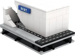 Supermarket Architecture Building Blocks Set with Quick-Detached Structure, Mini City Landmark Display Model for Home Decor, Main Street Building Construction Toy for Adults and Kids - 169 PCS