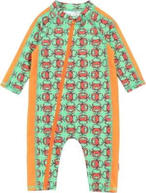 SwimZip Boys' Long-Sleeve UPF 50  Swimsuit for Baby, Toddler, & Little Boys