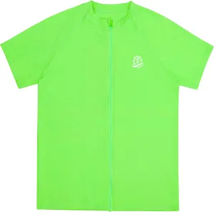 SwimZip Men's Short Sleeve Zipper Rash Guard Swim Shirt w/UPF 50 Sun Protection