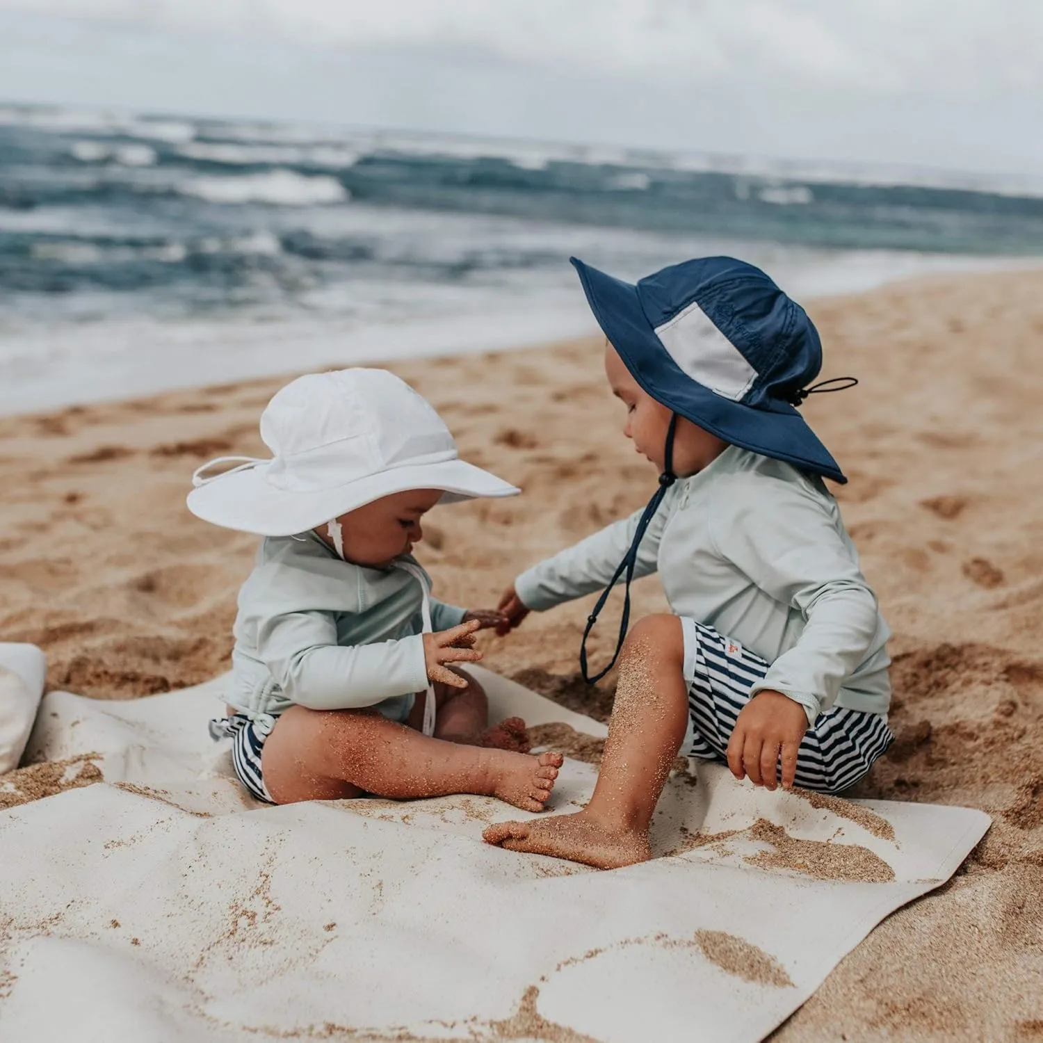 SwimZip Wide Brim Sun Hat | UPF 50  Protection for Baby, Toddler, and Kids