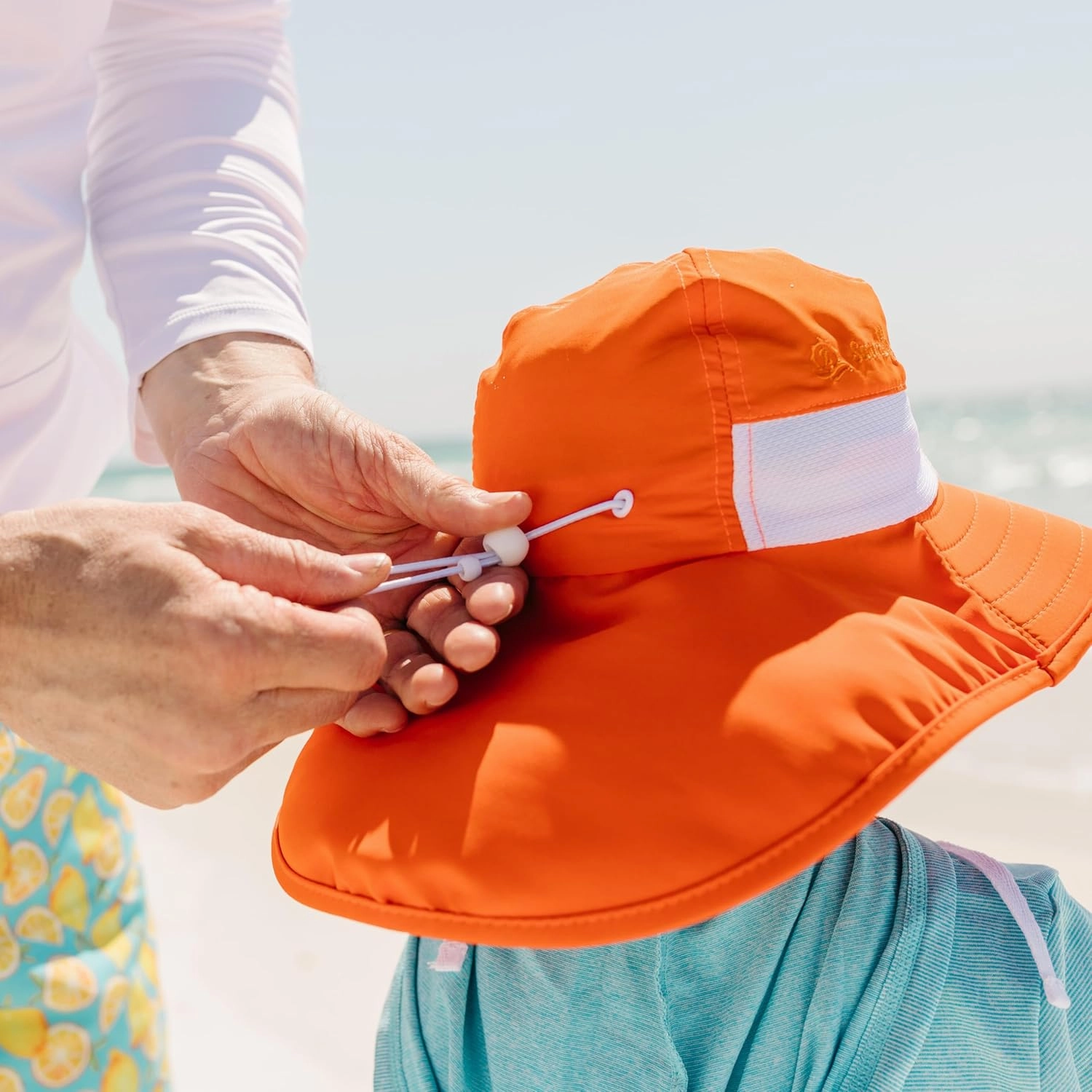 SwimZip Kids UPF 50  Sun Protection Sun Hat with Wide Brim Front & Ear/Neck Flap