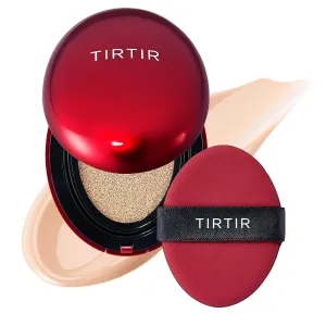 TIRTIR Mask Fit Red Cushion Foundation | Full coverage, Weightless, Skin fit, Satin Glow Finish, Korean Makeup Cushion Foundation (#17C Porcelain, 0.63 Fl Oz)