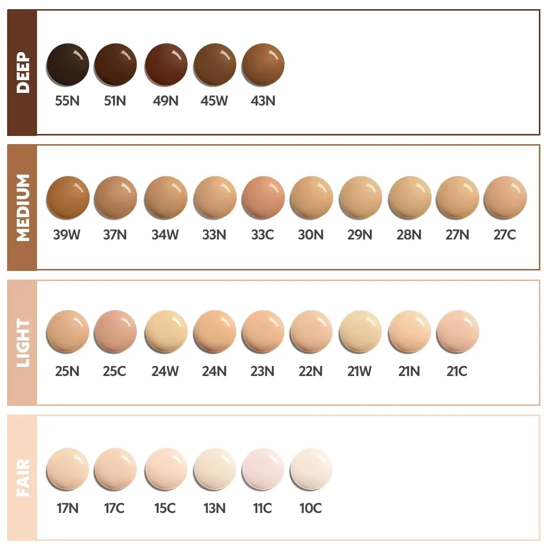 TIRTIR Mask Fit Red FoundationㅣLong Lasting Flawless Coverage, Energy Essence, Lightweight, Hydrating, Pore-Blurring, Breathable Satin Finish, Makeup, Radiant Skin, #23N Sand, 1.01 Fl Oz
