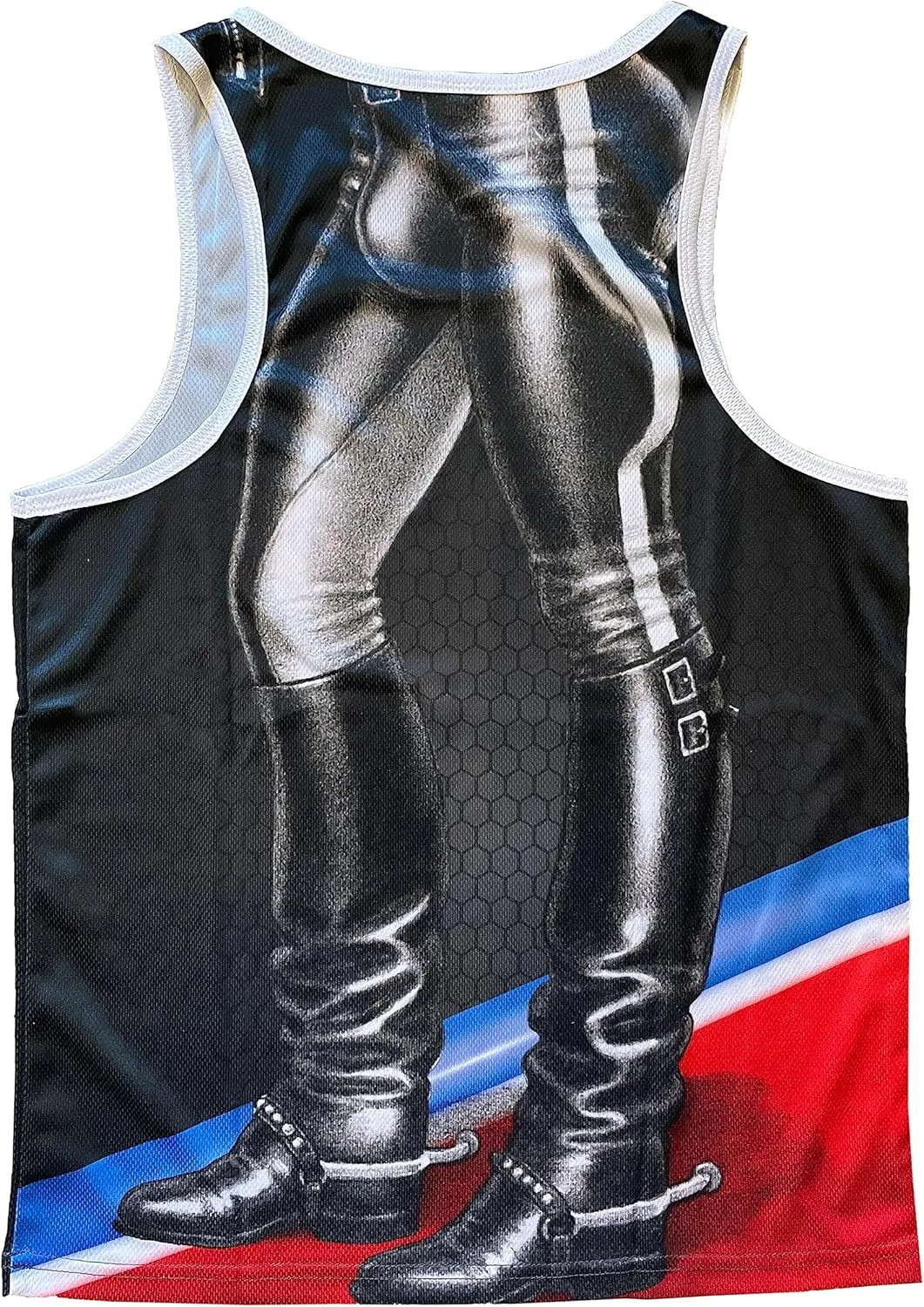 Tom of Finland Tank Top — Leather Stud (mesh, Shirt, Gay, Leather Pants)