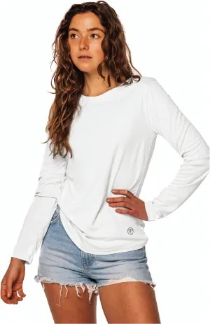 Vapor Apparel Women's Repreve UPF 50  UV Sun Protection Long Sleeve Performance T-Shirt for Outdoor Lifestyle & Sports