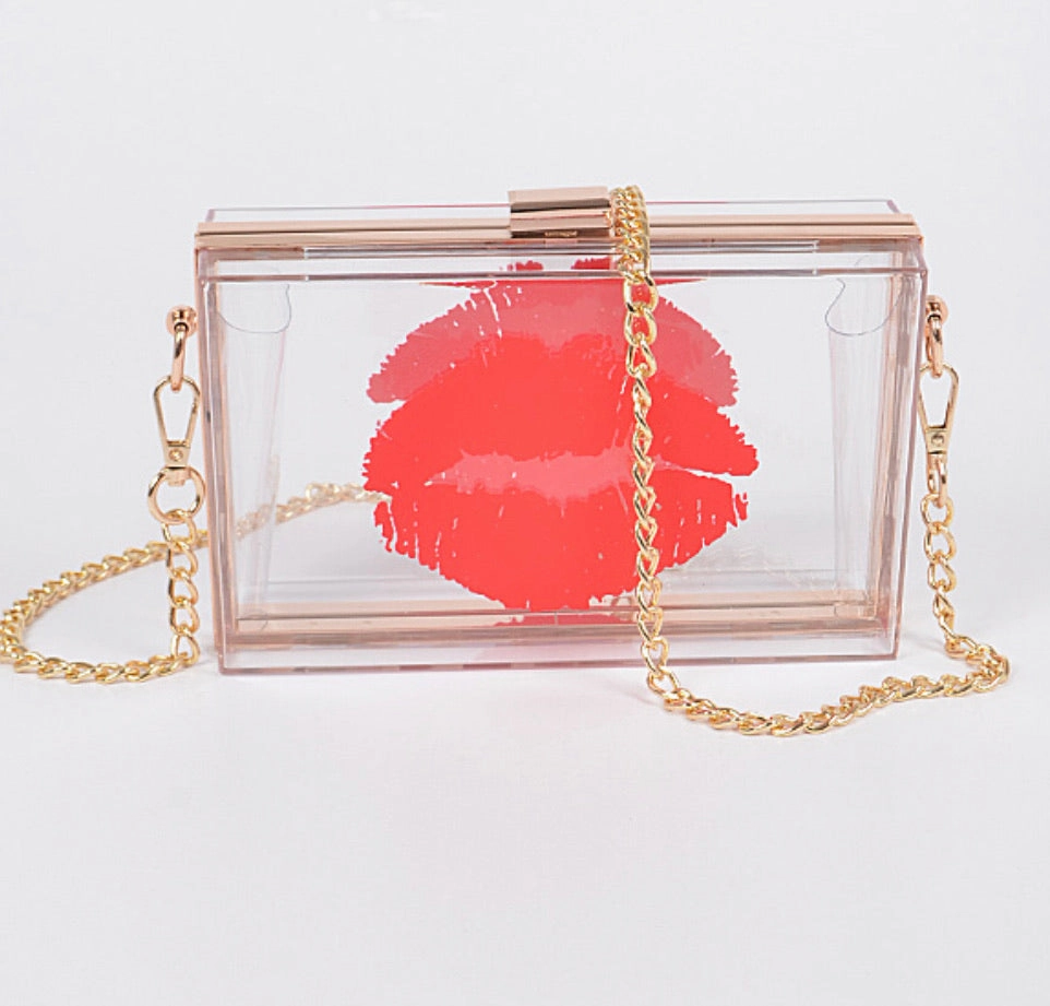 VINTAGE LIPS CLUTCH