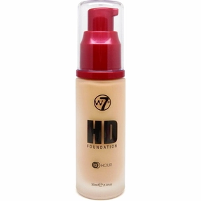 W7 Cosmetics HD Foundation Fresh Beige - Liquid Pump Face Buildable Smooth Application