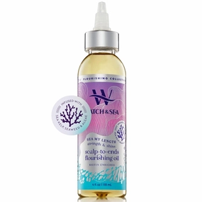 Watch & Sea Strength & Shine Scalp-to-End Flourishing Hair Oil - Strengthening Hair and Scalp Oil with Seaweed and Sea Kelp - Great for Daily Use and All Hair Types - 4 oz