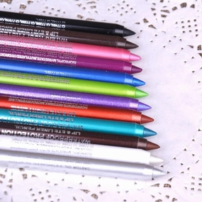 WaterproofEyeliner - Long Lasting Waterproof Eye And Lip Liner Pencil 12-Piece Set