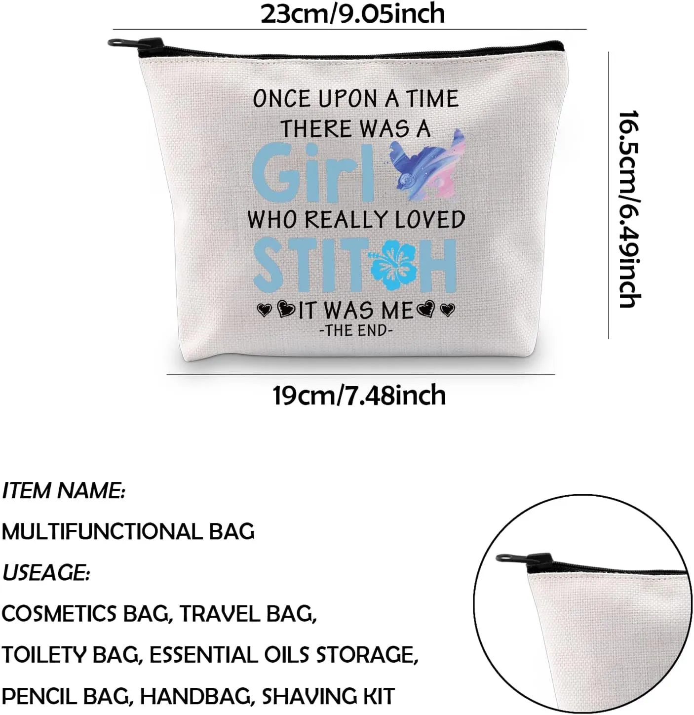 WCGXKO Cartoon Lover Gift There Was A Girl Who Really Loved Cute Themed Tote Bag