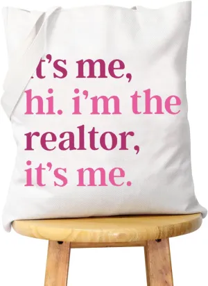 WCGXKO Real Estate Agent Gift Funny Closing Gift Shopping Bag Tote Bag For Realtor