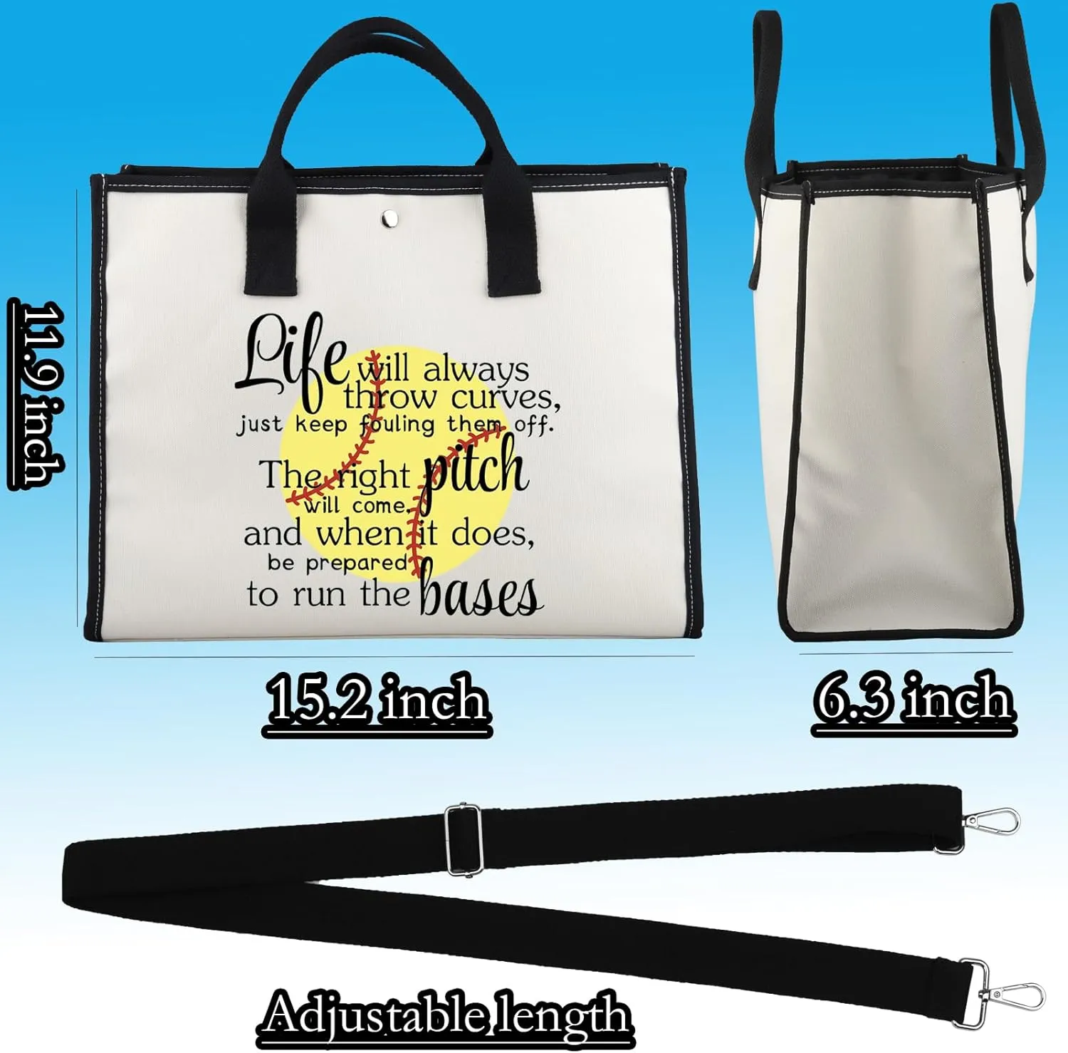 WCGXKO Softball Gift - Inspirational Player Gift Bag (Throw Curves LT)