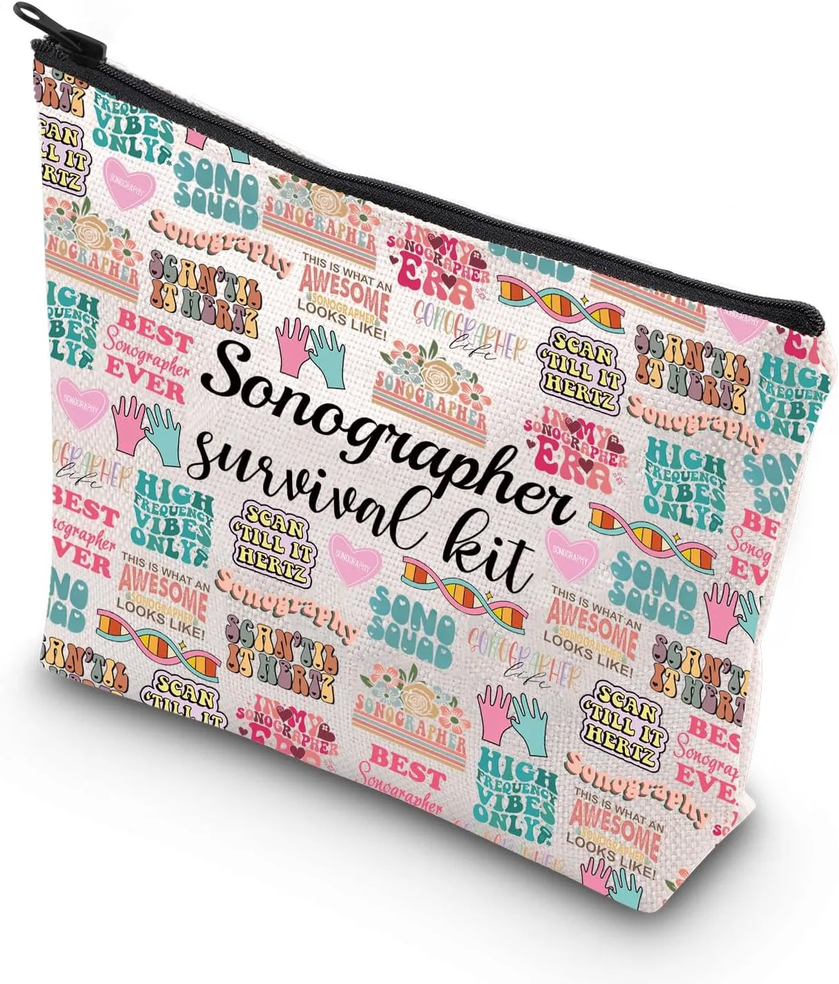 WCGXKO Sonographer Gift Sonographer Survival Kit Ultrasound Tech Makeup Bag Radiologist Gift (Sonographer ever)