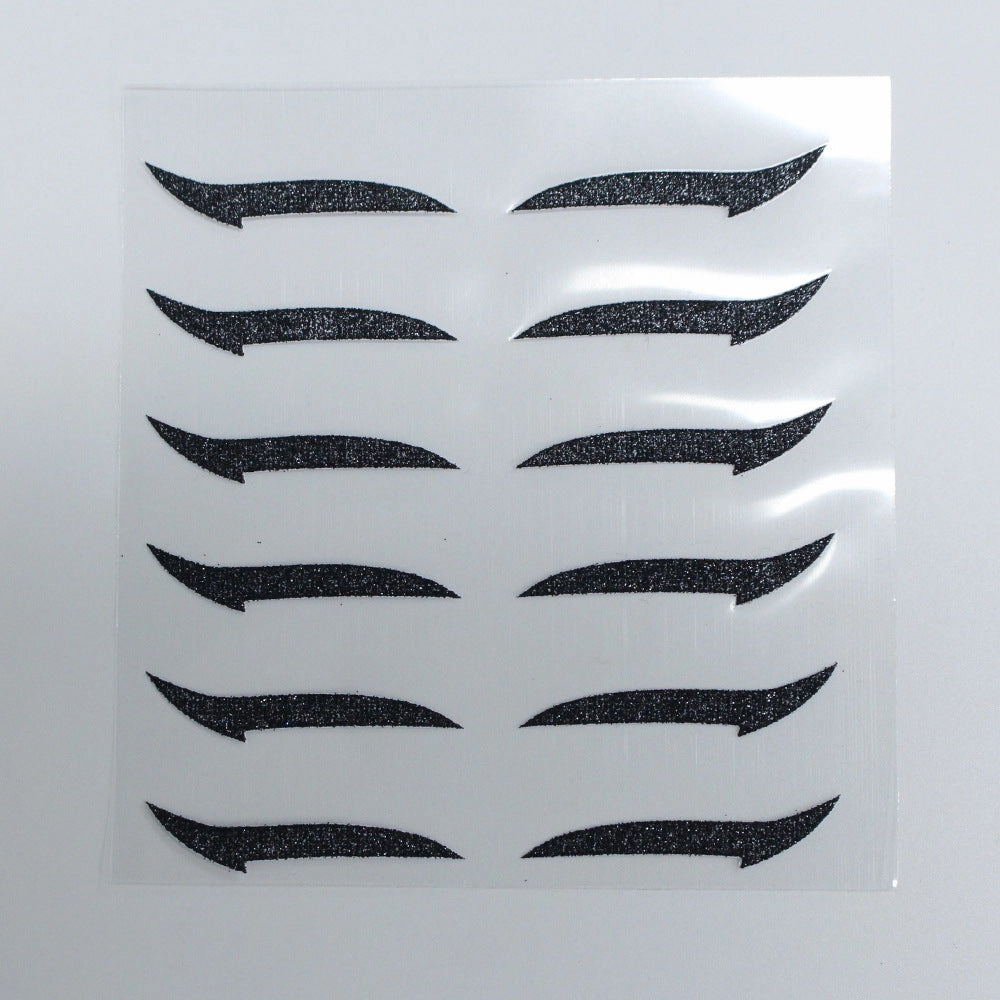 Wholesale Double Eyelid Glitter Silver Light Eyeliner Sticker Double Eyelid Sticker JDC-EY-JMX002