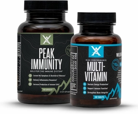 Wilderness Athlete - High Performance Multi Vitamin   Peak Immunity | Daily Multivitamin for Men & Women - Immune System Support - Vitamin D, Vitamin C, Zinc Supplements