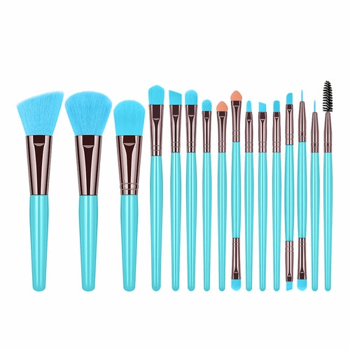 Xinyan Professional Blue Makeup Brush Set