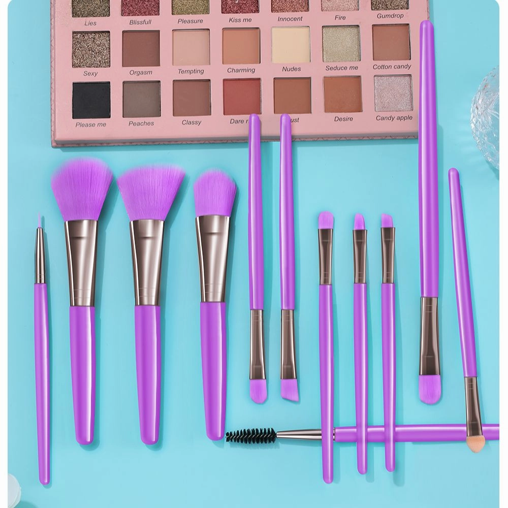 Xinyan Professional Blue Makeup Brush Set