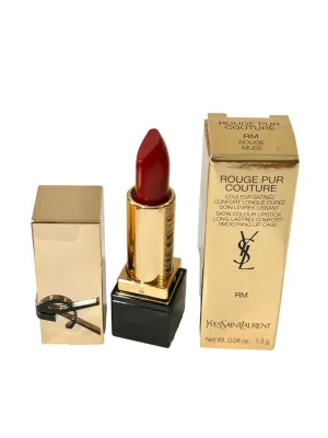 Yves Saint Laurent YSL Rouge Pur Couture Lipstick Color # RM ROUGE MUSE (RED) (MINI/SMALL/SAMPLE SIZE/TRAVEL SIZE) 0.04 OZ / 1.3 G - 6078