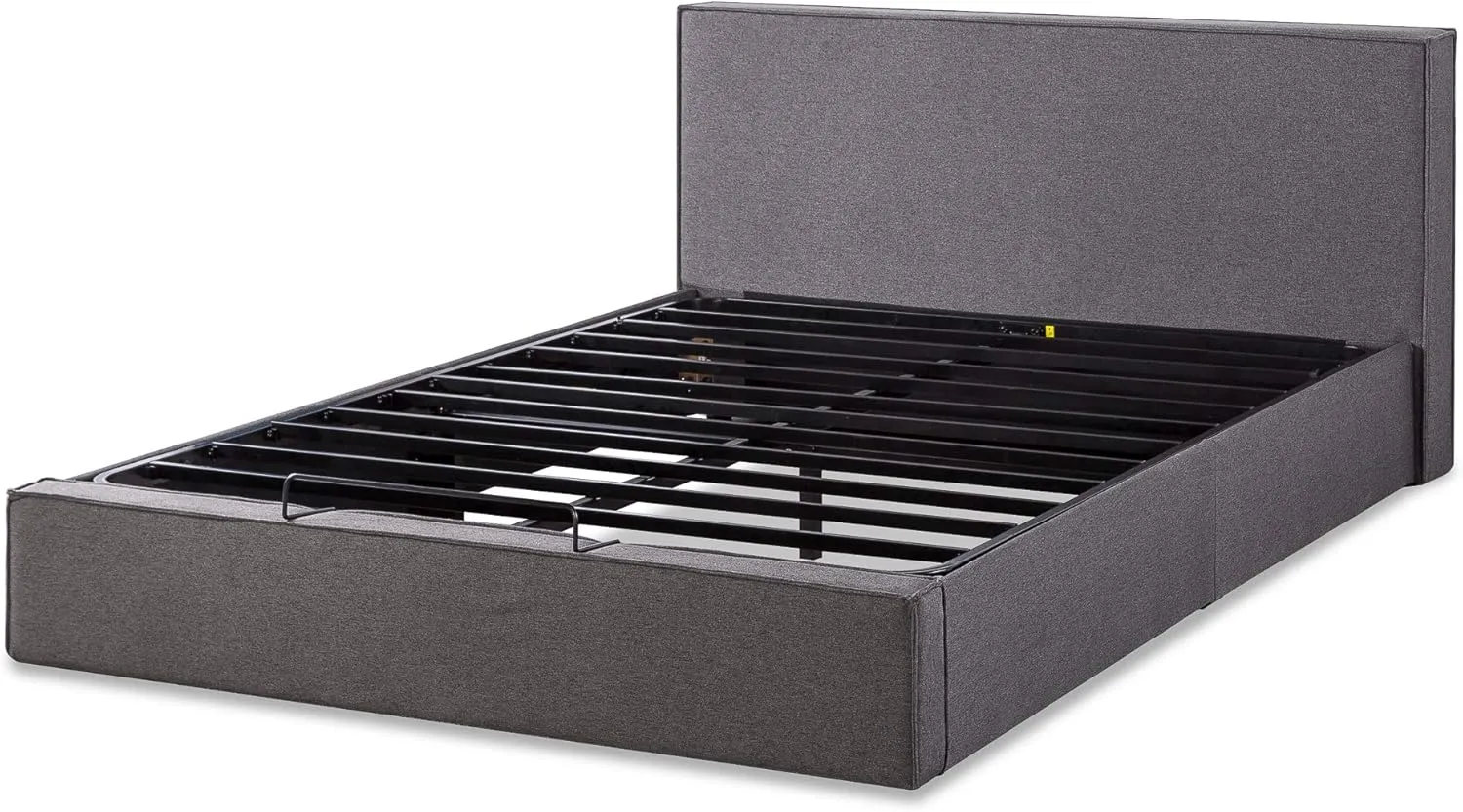 ZINUS Finley Upholstered Platform Bed Frame with Lifting Storage, Hydraulic Lifting Under Bed Storage, No Box Spring Needed, Easy Assembly, Full